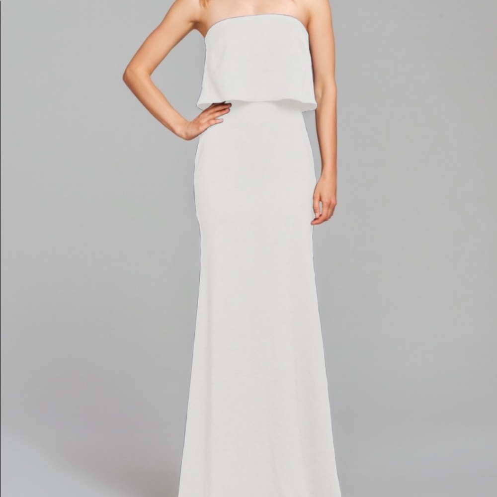 Hayley Paige Occasions Strapless White Bridal Gown